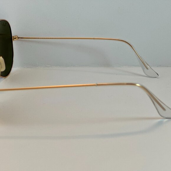 NEW RAY BAN RB3025/112 authentic Sunglasses Gold Blue POLARIZED Made In Italy - Picture 5 of 11